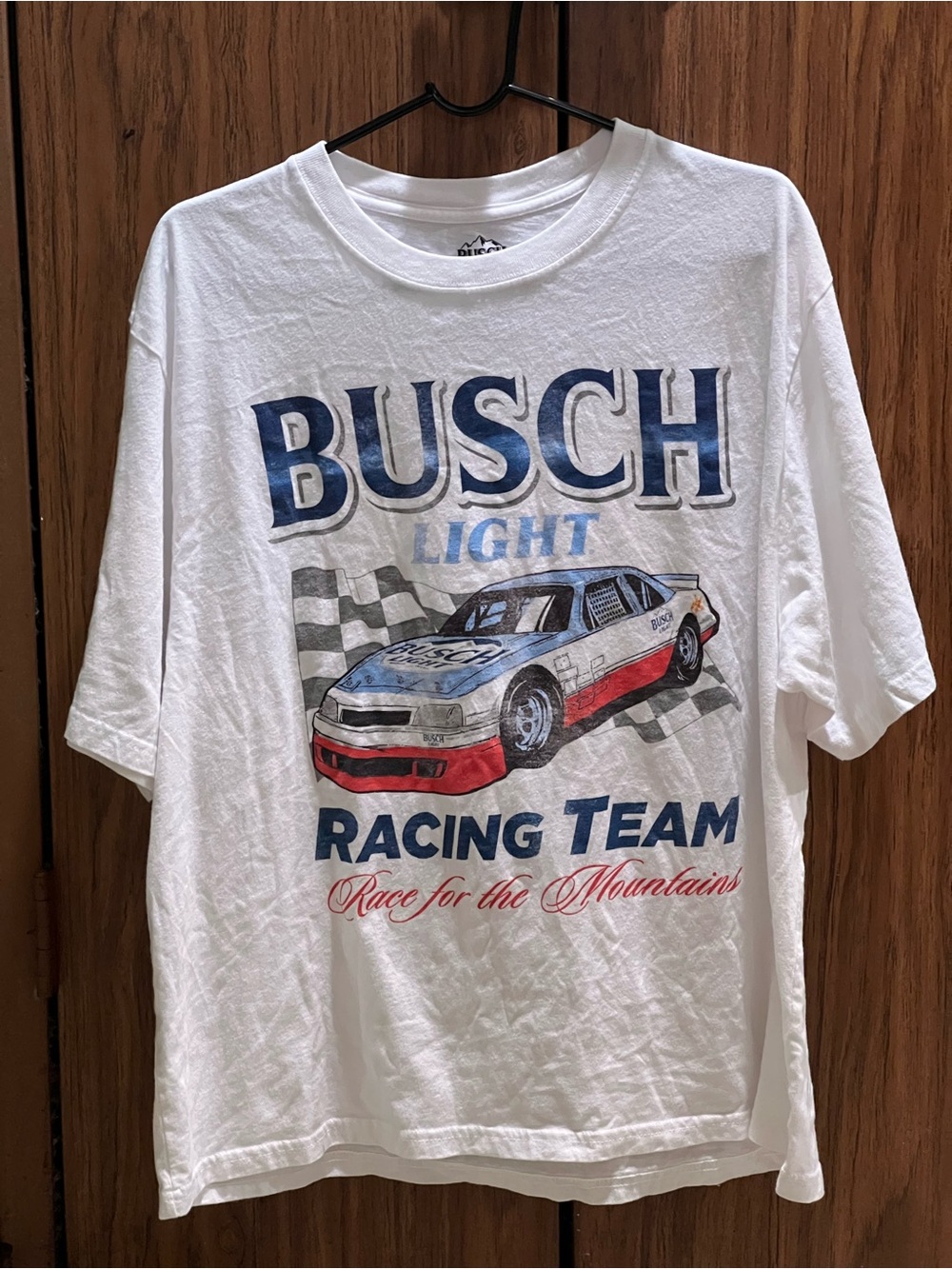 Busch light Racing Team White Graphic Tee